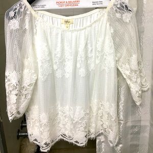 Lace blouse style & lo